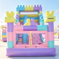 Château gonflable de qualité commerciale avec toboggan et souffleur pour location