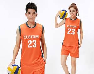Custom Logo Color High Quality <b>Volleyball</b> Uniform <b>Sets</b> OEM Service Latest Design 100% Polyester Quick Dry Breathable 20 <b>Sets</b> MOQ - Product Image 3