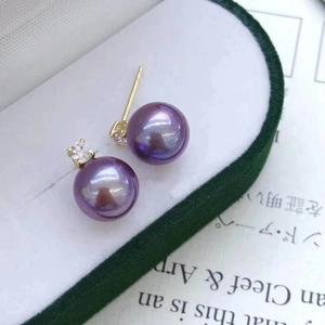 ต่างหูมุกเอ็ดดิสันน้ำจืด สีขาวขนาดใหญ่ สไตล์เรียบง่าย สง่างาม พร้อมความอเนกประสงค์ด้านแสงที่แข็งแกร่งสำหรับทุกโอกาส - Product Image 1