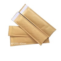 Sac postal en papier Kraft jaune à quantité minimale de commande basse enveloppe auto-scellante rembourrée à bulles étanche Poly fournitures d'expédition en vrac pochette d'emballage