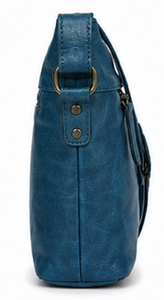Vintage Fashion Genuine Leather Crossbody Bag for Women Winter Autumn Casual Shoulder Sling Purse Adjustable Polyester Shopping - Product Image 4