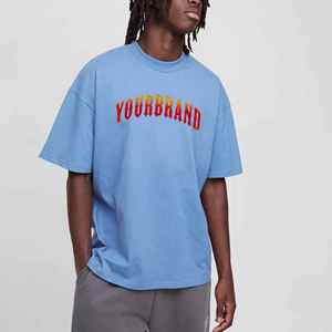 Wholesale Custom Made Men's Heavyweight 100% Cotton <b>Hip</b> Hop Regular Sleeve Loose Fit Oversized Drop Shoulder Breathable - Product Image 4