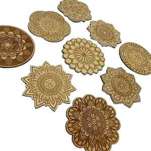 ถาดรองแก้ว3.75แบบซับลิเมชัน MDF สแควร์พร้อมจุกหลังถาดรองแก้วออกแบบได้ตามที่ต้องการเป็นมิตรกับสิ่งแวดล้อมสมัยใหม่ - Product Image 1