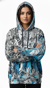 เสื้อฮู้ดดี้โอเวอร์ไซส์คุณภาพสูง พิมพ์ลายแบบซับลิเมชั่นเต็มตัว สำหรับสตรีทแวร์ลำลองและแฟชั่นแนวเมือง - Product Image 4