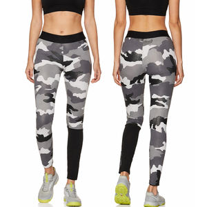 Leggings de yoga camouflage taille haute personnalisés pour femmes, extensibles, pour le fitness, la gym et le sport, longueur intégrale - Product Image 1