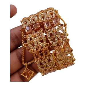 Low Prices Custom Colors <b>Indian</b> Wedding Engagement Party Jewelry Women Antique Handmade Gold Plated Bangles Fashion Jewelery - Product Image 1