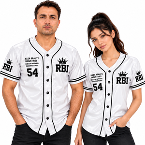 Maillot de baseball pour homme adulte, imprimé numérique, en tissu similicuir, antibactérien, séchage rapide, respirant, grande taille, anti-UV, entièrement imprimé sur le devant - Product Image 2