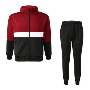 ODM Custom Streetwear Men's Casual <b>Zip</b>-<b>Up</b> Tracksuit Long Sleeve Gym Running Jogging Custom Street Style Men Zipper Tracksuits - Product Image 5