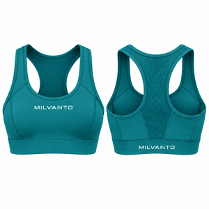 Teal Custom Women's Yoga Sports <b>Bra</b> High Support Seamless Workout Top Breathable <b>Stretch</b> Fitness <b>Bra</b> Premium Crop Top - Product Image 1