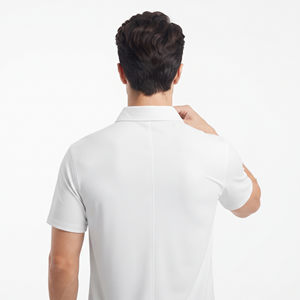 Camisa Casual de Manga Corta de Algodón de Alta Calidad al por Mayor, Camisa Blanca Sólida con Botones y Logotipo Personalizado para Hombre, OEM ODM Marca Privada - Product Image 4