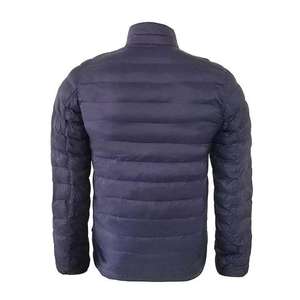 Bulk Men's Lightweight Puffer Jacket | Water-Resistant Navy Winter <b>Down</b> Coat, Custom Logo Wholesale Outdoor Apparel - Product Image 2