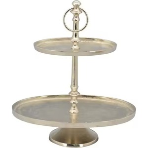 Soporte de Pastel Metálico Contemporáneo de 3 Niveles, Exhibidor de Pasteles, Bandeja para Servir Postres, Decoración de Mesa - Product Image 4