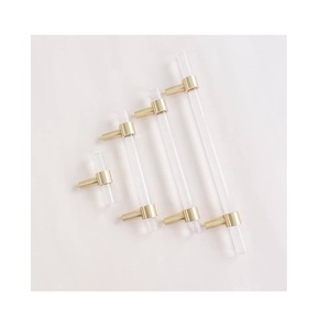 Customize Size Acrylic Brass Door Best Door Handle Handmade Luxury Acrylic Home Furniture Handle Cabinet Handles Drawer Door - Product Image 2