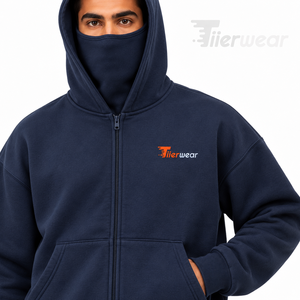 Men's Full Zip Hoodie Cotton Fleece Solid Color Casual Streetwear Hooded Sweatshirt Regular Fit Autumn Wear Full Face Men Hoodie - Product Image 5