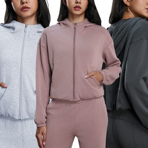 Sweat-shirt à capuche zippé pour femmes et hommes, 300 GSM, doux, manches longues, vêtements de sport décontractés, vêtements de détente, sweat-shirt chaud pour l'extérieur - Product Image 6