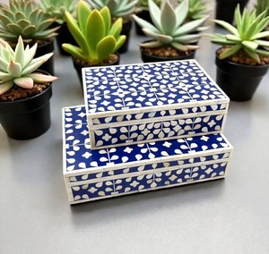 Natural Bone Inlay MDF Jewelry Storage <b>Box</b> With Resin Inlay Design & Magnetic closure Fashionable Home decor Jewelry Display <b>Box</b> - Product Image 5