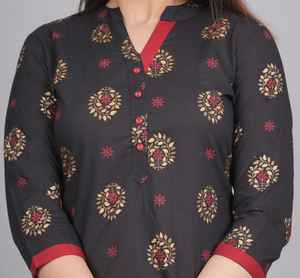 Salwar Kameez pour femmes, en coton à imprimé floral numérique, respirant, écologique, lavable, ODM, vêtements ethniques indiens, pour festivals et occasions décontractées - Product Image 1