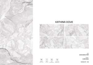 Azulejos de porcelana de lujo con diseño moderno tallado, tamaño 600X1200, azulejos de gran tamaño para sala de estar, cocina, baño y oficina. - Product Image 2