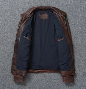 Chaquetas de Cuero de Alta Demanda, Chaqueta de Cuero para Hombre, Nueva Moda, Chaqueta de Cuero para Hombre, Chaquetas de Invierno Resistentes al Viento - Product Image 2