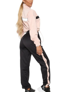 Chaqueta cortavientos impermeable para mujer, conjunto deportivo de nailon de 2 piezas, chaqueta cortavientos con cremallera, trajes personalizados para mujer - Product Image 6