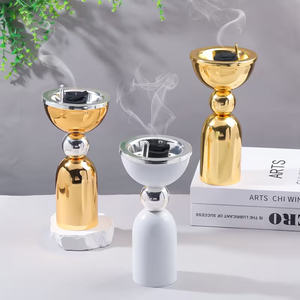 Brûleur d'encens en argent de luxe |   Brûleur à Bakhoor |   Support pour encens Loban Dhoop |   Brûleur d'arômes en métal pour la décoration intérieure et la diffusion de parfums - Product Image 2