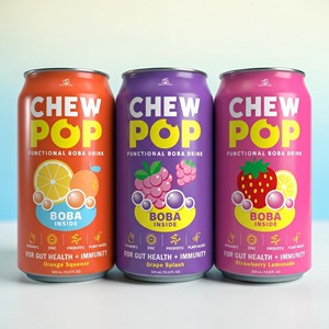 Boisson prébiotique à la boba avec konjac 320ml, saveur Grape Splash, à consommer avant la date d'expiration de 24 mois. - Product Image 1