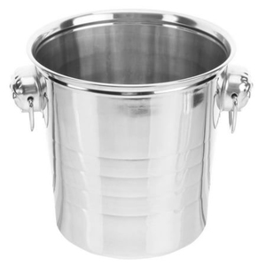 Seau à glace en métal de haute qualité, refroidisseur à vin, avec logo personnalisé, acceptant les logos sur mesure, seau à pied argenté, bac à champagne et boissons. - Product Image 3