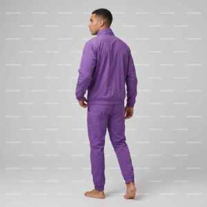 OEM Custom <b>Wind</b> <b>Breaker</b> Jacket Tracksuits Windbreaker Jacket Jogger Set Sweat Pant Suit Zip up Hooded Nylon Track Suit for Men - Product Image 3