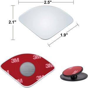 Specchietti Laterali Senza Cornice a Forma di Ventaglio da 2,5 Pollici, Universali, HD Convessi, Grandangolari, Adesivi per Punti Ciechi Auto - Product Image 2