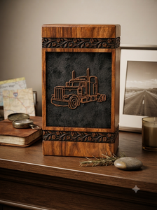 Custom Wooden <b>Ash</b> Urn Laser Engraved <b>Keepsake</b> Cremation Urn Square Memorial Tabletop Vase - Product Image 6