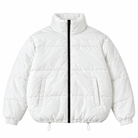 Veste d'hiver respirante à capuche pour homme, en nylon/coton, rembourrée, imperméable, avec fermeture éclair