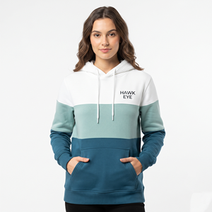 Sweat-shirt à capuche décontracté pour femme, trois couleurs, uni, à manches longues, coupe classique, vente en gros de vêtements - Product Image 5