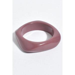 Bracelet artisanal en résine rose et violette, marbré, en acrylique, fait main, brillant, coloré, accessoire de mode pour femme - Product Image 5