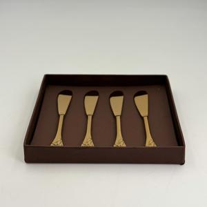 Ensemble d'outils à fromage en acier inoxydable avec manche doré en spirale, finition plaquée or, pour la maison, les restaurants et les cadeaux - Product Image 3