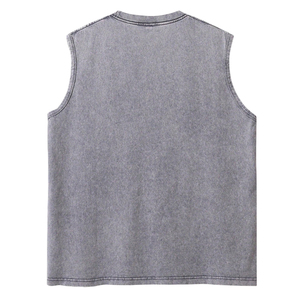 Camiseta sin Mangas de Alta Calidad para Hombre, Ropa de Culturismo, Ropa Deportiva para Gimnasio, Poliéster/Algodón, Secado Rápido, Transpirable - Product Image 4