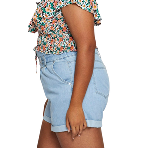 กางเกงยีนส์ขาสั้นผู้หญิงไซส์ใหญ่ ใส่สบาย ขายส่ง ผ้าคุณภาพดี ปรับแต่งได้ มีตัวอย่างฟรี - Product Image 2