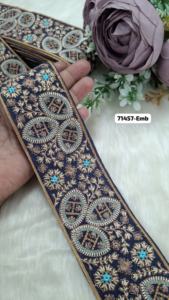 Encaje Floral Pastel de Primera Calidad de 5 cm, con Bordado Fino en Tul, para Vestidos de Verano y Confección de Prendas Elegantes - Product Image 2