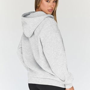 Sweat-shirts à capuche zippés surdimensionnés pour femmes, style Y2K, avec motifs personnalisés et couronne tendance, collection automne 2026 - Product Image 2