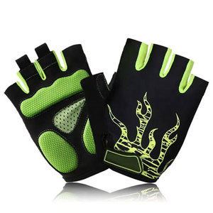 Gants de musculation et de cyclisme unisexes à demi-doigts, pour sports de plein air, entraînement en salle de sport, avec support de poignet, antidérapants et respirants - Product Image 1
