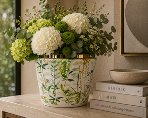 Unique Design Set of 2 Decorative Metal Vase <b>Sticker</b> Enamel Large Size Classic <b>Flower</b> Vase for Home and Table Decor Customized - Product Image 5