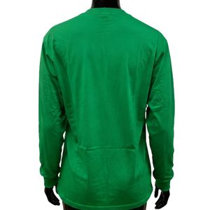 เสื้อยืดแขนยาวสีเขียวลายกราฟิกสำหรับผู้หญิง สไตล์ลำลอง แฟชั่นสตรีทแวร์ ผ้าฝ้าย เสื้อยืดเก๋ไก๋ เสื้อผ้าผู้หญิง ขายส่ง - Product Image 3