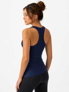 Women Sublimated Quick Dry Sporty <b>Tank</b> <b>Top</b> <b>Racerback</b> Crew Neck High Performance Cotton/polyester Breathable All Day Summer Wear - Product Image 1