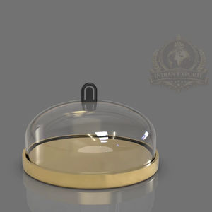 Cúpula para tartas, Cúpula de cristal para tartas, Cúpula expositora de tartas, Cubierta expositora de tartas, Campana para tartas, Cúpula para tartas con base, Exhibidor de tartas, Tarta de panadería - Product Image 1