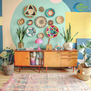 Exportación de artesanías de la fábrica de Vietnam: cesta de pared colgante de jacinto de agua con buen precio y alta calidad - Product Image 6