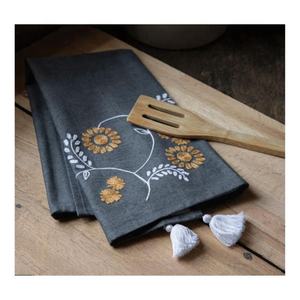 Paños de Cocina 100% Algodón Más Vendidos, Nuevo Diseño Ecológico con Logotipo Personalizado, Gris Bordado, Elegante Diseño Personalizado para Tetera y Cocina - Product Image 5