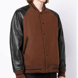 แจ็คเก็ตเบสบอลแบบวาร์ซิตี้ผ้าซาตินโพลีเอสเตอร์ 100% รุ่นใหม่ปี 2025 แจ็คเก็ตบอมเบอร์แบบ Letterman สั่งทำได้ สำหรับผู้ชายไซส์ใหญ่ - Product Image 4