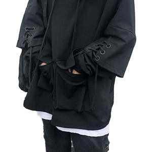 Men's Techwear Hoodie Cyberpunk Tactical Streetwear Cargo Pullover Multi-Pocket Harajuku Urban Darkwear Hip Hop <b>Gothic</b> <b>Jacket</b> - Product Image 5