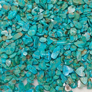 Cabochons en turquoise naturelle de Mohave, pierres précieuses turquoise pour la création de bijoux - Product Image 2