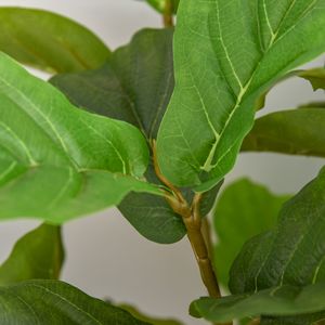 Albero di Quercia Ficus Lyrata Artificiale da 1,37 m per Interni ed Esterni, Decorazione Verde in Vaso per Halloween, Ufficio, Matrimoni e Temi Artistici - Product Image 6