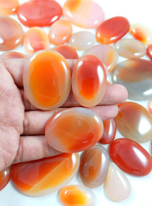 Natural Red Onyx <b>Loose</b> <b>Gemstone</b> Cabochon Crystal Cabochon For Pendant Jewelry Making Stone - Product Image 3